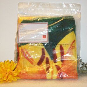 2013 Lily Easter Seals Fleece Lap Blanket Throw NEW Sealed Package